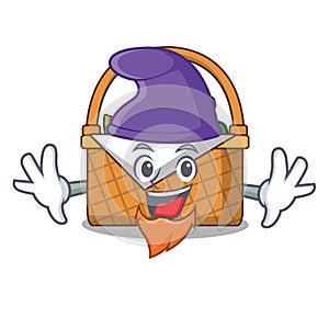 Elf picnic basket character cartoon