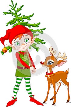 Elf and Rudolf photo