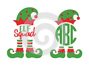 Elf Squad Monogram Frame