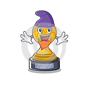 Elf volleyball trophy isolated in the character photo