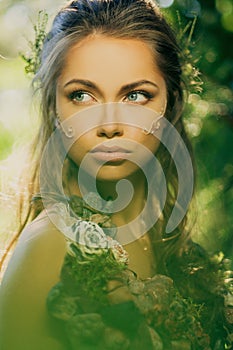 Elf woman in a forest