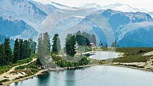 Elfin lake and Mt Garibaldi