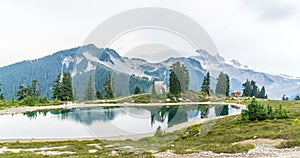 Elfin lake and Mt Garibaldi