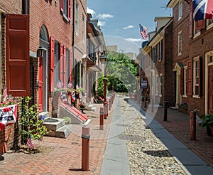 Elfreth\'s Alley in Philadelphia