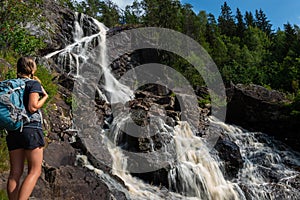 Elgafossen - Algafallet Waterfall
