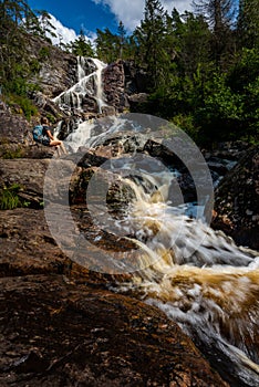 Elgafossen - Algafallet Waterfall