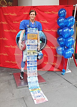 Eli Manning At Madame Tussauds