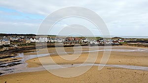 Elie and Earlsferry town and beach view, Scotland