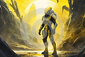 elien monater in forest