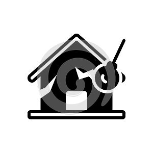 Black solid icon for Eliminate, destroy and dissipate