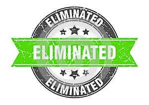 eliminated stamp