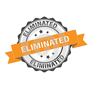 Eliminated stamp illustration