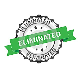 Eliminated stamp illustration