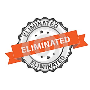 Eliminated stamp illustration