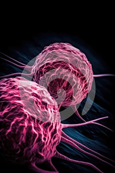 Eliminating Pink Cancer Cells in High Resolution.