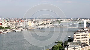 Elisabeth bridge on Danube river