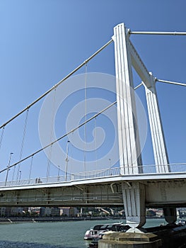 Elisabeth bridge, suspension bridge in Budapest Hungary