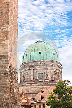 Elisabeth Church Dome in Nuremberg, Germany