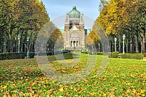 Elisabeth park near basilica of Sacred Heart, Brussels