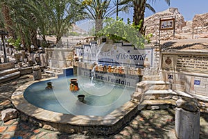 Elisha spring fountain at the entrance of Tell es Sultan the oldest city in the world Jericho, Palestine Territories