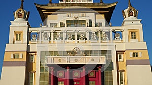 Elista, Republic of Kalmykia, Russia - June, 2019: Burkhan Bakshin Altan Sume The Golden Abode of the Buddha Shakyamuni