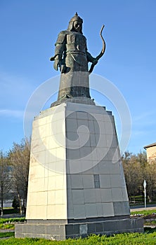 ELISTA, RUSSIA. View of a monument Dzhangar. Kalmykia