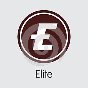 Elite - Crypto Currency Sign Icon. photo