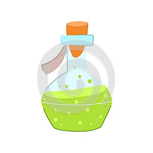 elixir potion bottle cartoon vector illustration photo