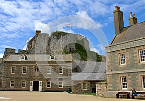 Elizabeth Castle Jersey from the courtyard