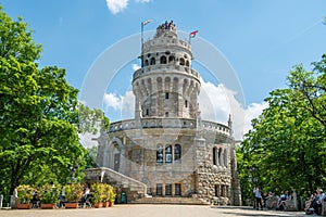 Elizabeth Lookout tower on Janos Hill (Janos-hegy) in Budapest, Hungary