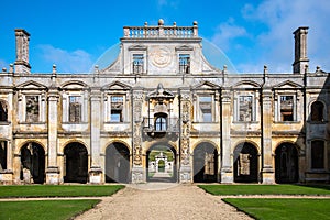 Elizabethan country house, Kirby Hall Northamptonshire England