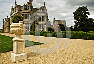 Elizabethan mansion garden photo