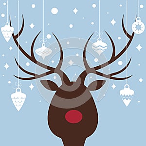 elk of christmas card