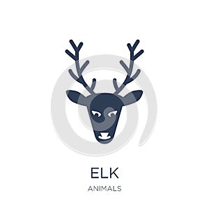 Elk icon. Trendy flat vector Elk icon on white background from a