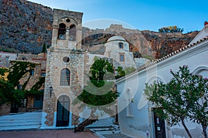 Elkomenos Christos church in Greek town Monemvasia