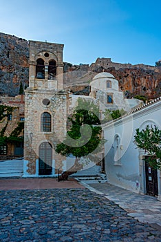 Elkomenos Christos church in Greek town Monemvasia