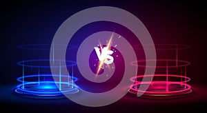 Game Versus Concept. Two Engery Fields For Player