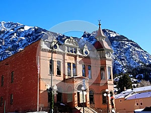 Elks Lodge number 492 on main street in Ouray, Colorado