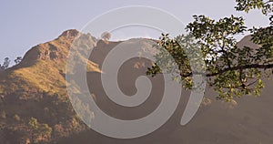 Ella rock and Little Adam peak in sri lanka at sunrise