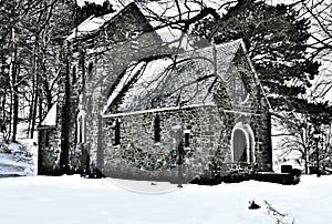 Ellingwood Chapel, a Gothic Revival structure built in 1920 photo