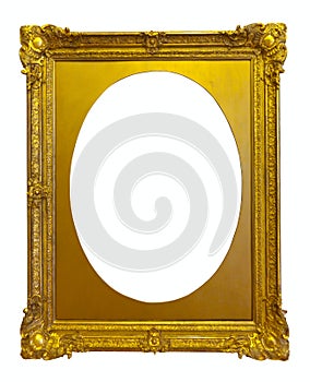 Ellipse gold picture frame