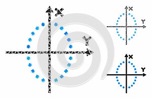Ellipse plot Composition Icon of Inequal Elements