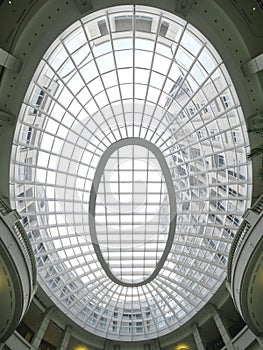 Ellipse transparent ceiling