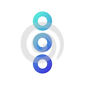 Ellipsis menu pixel perfect gradient linear ui icon