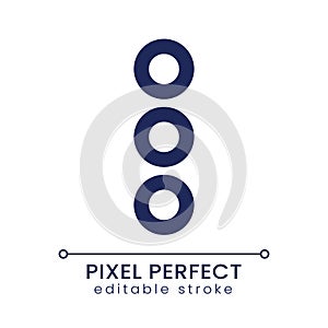 Ellipsis menu pixel perfect linear ui icon