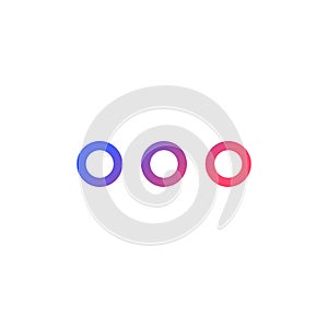 Ellipsis pixel perfect gradient linear ui icon