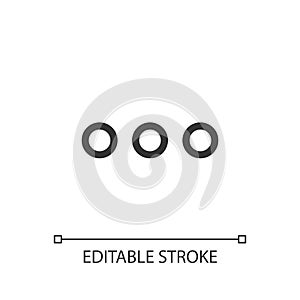 Ellipsis pixel perfect linear ui icon