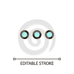 Ellipsis pixel perfect RGB color ui icon