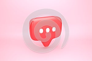 Ellipsis social media notification bubble speech bubble icon