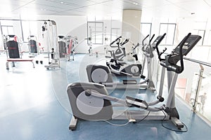 Elliptical machine 2-An empty Gymnasium